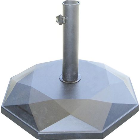 Base per Ombrellone da Giardino Ø48 in Cemento 25Kg Vorghini UnShake Nera