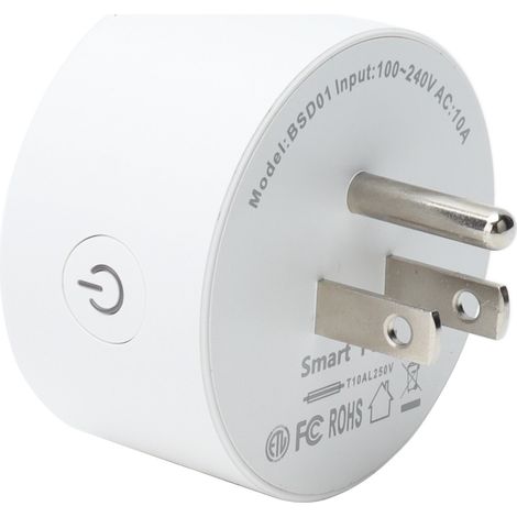 Mini prise connectée avec télécommande mobile et Wi-Fi pour appareils électroménagers, prise américaine 100-240 V (1/5)
