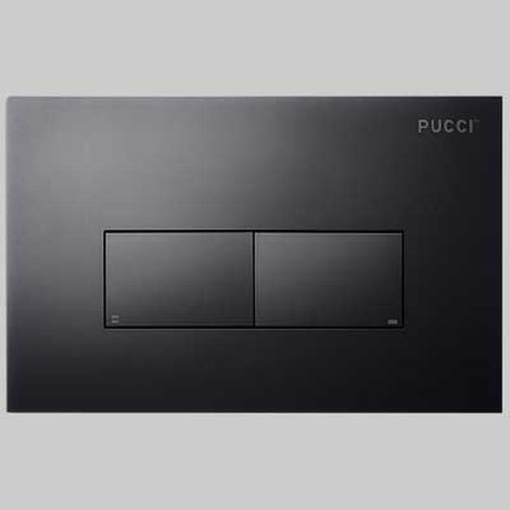 PLACCA DI COMANDO ECO LINEA ACRILICO DOPPIO TASTO - Nero Opaco