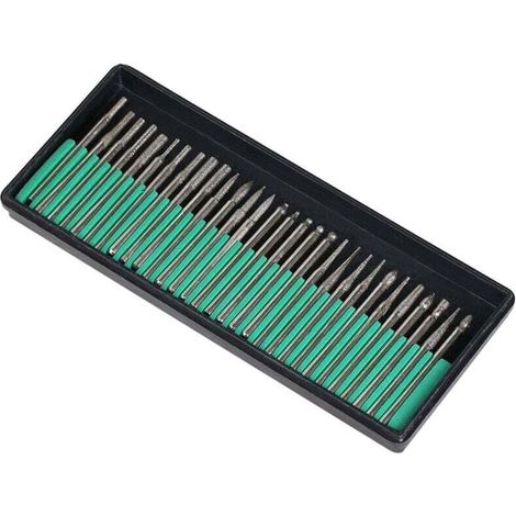 Forets diamantés Ulisem de 3 mm (1/8") pour verre, métal, pierres précieuses, pour outils rotatifs Dremel. (1/3)