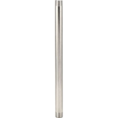 Raccords de connecteur de, Raccords de tuyauterie Raccords mamelon de tuyau fileté en acier inoxydable de 30 cm pour les raccords de tuyauterie de gaz de matériel de plomberie(1) (1/4)