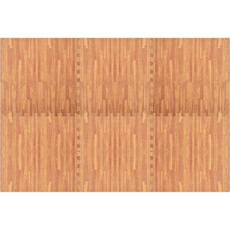 Tapis de sol,Tapis de sol 6 pcs Grain de bois 2,16㎡ Mousse EVA CFW927782 (1/5)