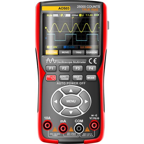 Multimètre 3 en 1, oscilloscope, générateur de signaux et testeur électrique entièrement automatique pour la détection de tension-AquaForge