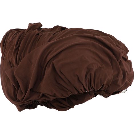 Elastischer Sofabezug mit Saum, Rundumschlag-Typ, rutschfest, dehnbar, waschbar, Möbelschutz, 3-Sitzer, Kaffeebraun. (1/2)