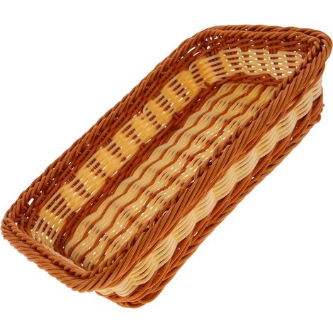 Panier De Rangement Tissé pour Couverts Articles Divers Et Vaisselle Panier De Cuisine Imitation Rotin
