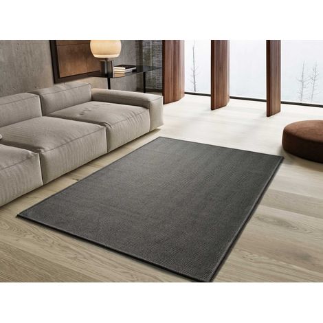 ATTICGO Tapis uni lavable en machine ESPIGA Gris 60x120 cm (1/4)