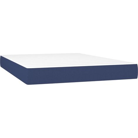 Maison Exclusive - Materasso a Molle Insacchettate Rigidità Media Blu 140x190x20 cm in Tessuto
