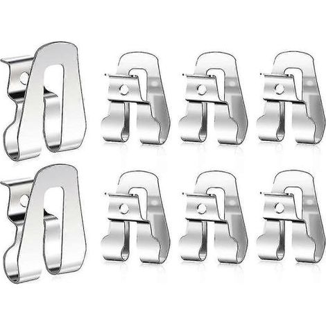 Lot de 8 clips de ceinture pour outils Ryobi, crochet de ceinture avec vis pour outils Ryobi et Ridgid 18 volts 633586002, compatible Ryobi, Makita et Dewalt (1/5)