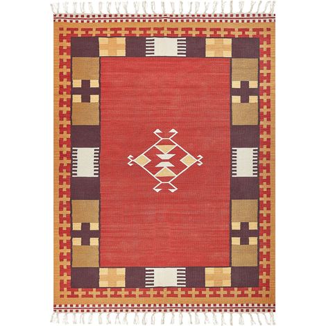 Teppich PARAKAR Bunt 160 x 230 cm Baumwolle Kelim