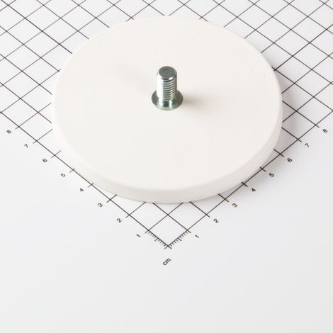 Magna-C Gummiertes Magnetsystem Ø88x8,5mm mit Gewindezapfen (1/4)