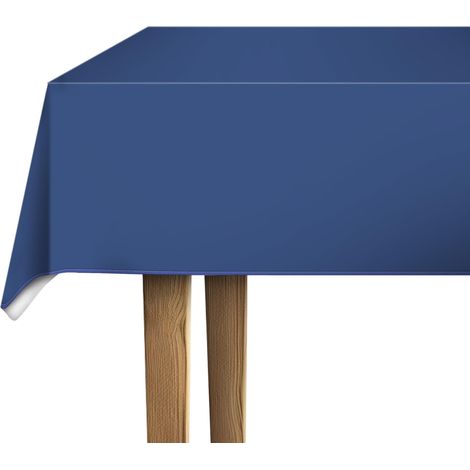 Nappe Toile cirée rectangulaire Profond Bleu 140 cm Ronde (1/5)
