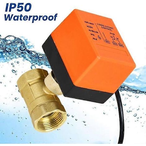Vanne à bille électrique 2 ou 3 voies, vanne de zone, moteur 1 3/4", 230 V (1/5)