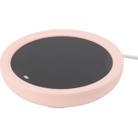 Tasse Chauffe-Café USB Électrique 55°C Plaque Chauffante Lait Capteur Gravité Bureau Rose (1/5)