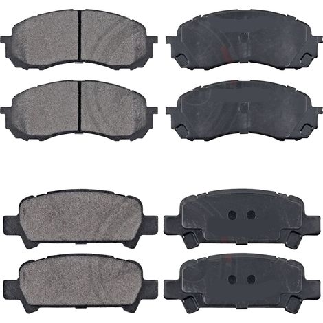 KIT PASTIGLIE FRENO ANTERIORI E POSTERIORI compatibile con SUBARU TREZIA / PASTIGLIE FRENANTI AUTO OEM P 83 082,P 83 083 / SOSTITUZIONE DIRETTA / BASSA POLVERE / SILENZIOSO
