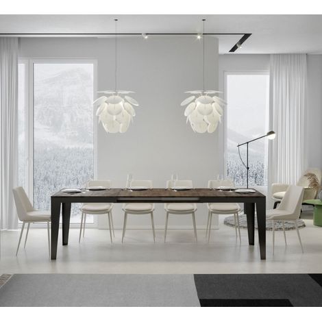 Tavolo allungabile fino a 440 cm FLAME Evolution 180 con piano finitura Noce