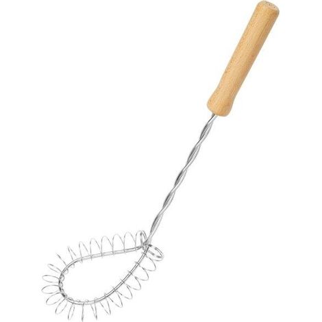 Frusta spiral per schiuma 30 cm BALDO manico in legno (1/2)