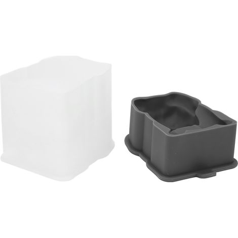 Moule à glaçons multifonction en silicone étanche en forme de bouledogue, idéal pour le whisky, les cocktails, le thé glacé et le café.