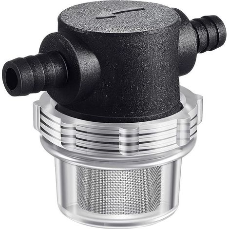 1/2"-Wasserpumpenfilter – Transparent – Mit Aluminiumgitter – Für Garten und Landwirtschaft (1/5)