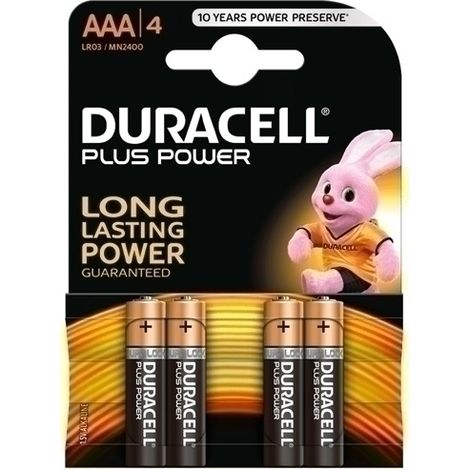 PILAS DURACELL AAA PLUS (MN2400-LR03) B4