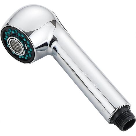 Douchette rétractable professionnelle pour évier de cuisine, mitigeur à 2 jets, compatible avec les toilettes, remplacement pour robinet de lavabo ou pommeau de douche universel. (1/5)
