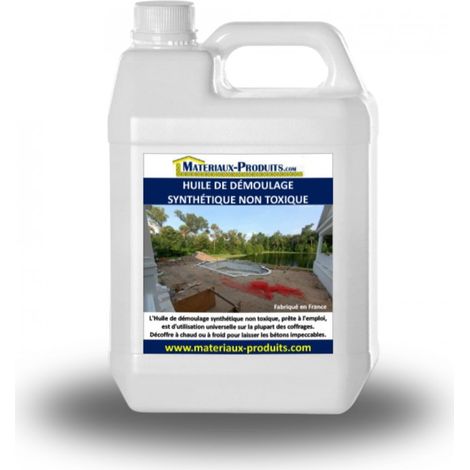 Huile de démoulage synthétique non toxique - 5 L Incolore - MATPRO (1/3)