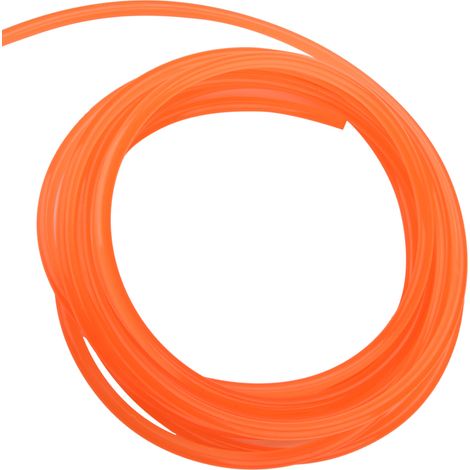 Courroie ronde en polyuréthane PU à surface lisse orange pour transmission (8 mm x 5 m) (1/5)