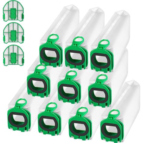 Accessoires pour aspirateurs Vorwerk séries VB100/FP100 : sacs à poussière non tissés (10 sacs + 3 filtres) (1/5)