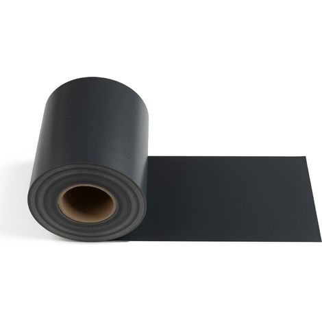 Electronicx PVC Sichtschutzstreifen Sichtschutzrolle Anthrazitgrau RAL 7016 Doppelstabmatten 35m x 19cm 650g/m² Premium-Qualität extra