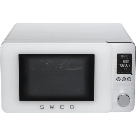 Smeg MOC02WHMEU. Posizionamento dell'apparecchio: Superficie piana, Tipo di prodotto: Microonde combinato, Capacità interna: 27 L, Potenza Microonde: 900 W, Display incorporato, Tipo di display: LC... (1/3)
