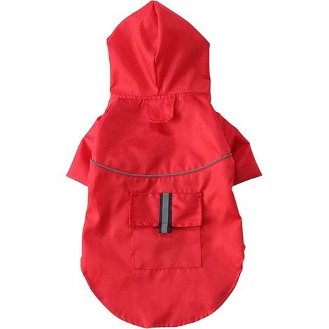 Imperméable léger pour chiens. Poncho imperméable pour chiens, avec réflecteurs. (1/5)