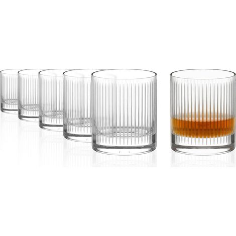 Verres à Whisky Lot de 6, 320 ml – Verres Tumbler au Design Intemporel – Verres à Whisky en Cristal Sans Plomb – Compatible Lave-Vaisselle, Fabriqué en Allemagne (1/5)