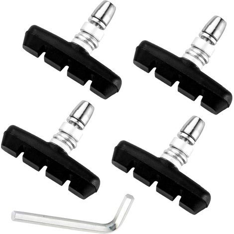 Convient aux plaquettes de frein V-Brake de vélo, aux jeux de plaquettes de frein de vélo, à 2 paires de plaquettes de frein universelles (1/3)