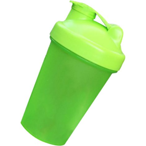 Mischbecher aus Polypropylen für Proteinpulver mit Edelstahlkugel, 500 ml, grün (1/5)