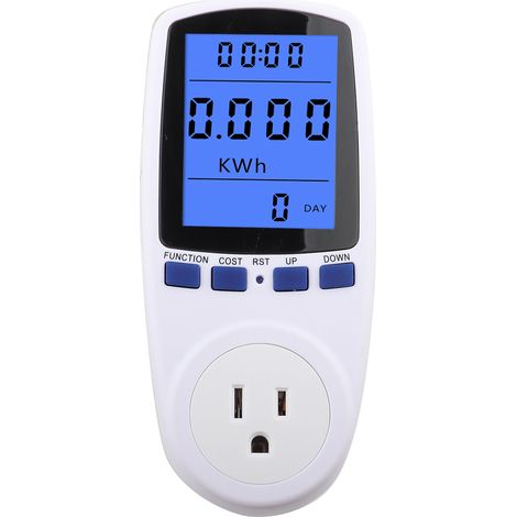 Compteur de consommation électrique prise énergie moniteur watt volt ampère kWh analyseur usage domestique (1/4)