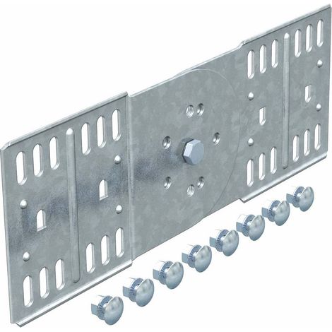OBO Bettermann Raccord articulé pour goulotte 110x300 acier galvanisé sendzimir, 7082037 (1/2)