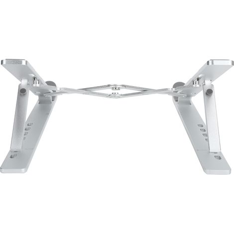 Support pliable en aluminium argenté pour PC portable 11-15,6 pouces, avec housse de transport (1/5)