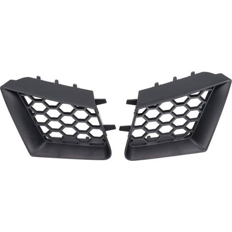 Grille supérieure de pare-chocs avant, 2 pièces, gauche et droite, noir mat, de remplacement pour Seat Ibiza Cordoba 6L 2002 – 2009 (1/4)
