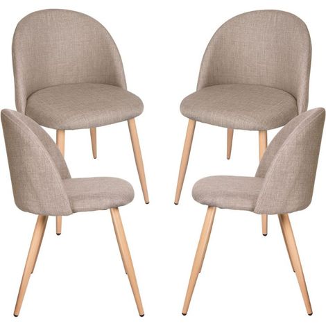 Packs Sillas Comedor - Pack 4 Sillas Vint Tela - Beige