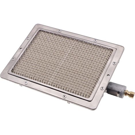 Élément chauffant infrarouge de rechange pour barbecue à gaz propane 220 x 170 mm