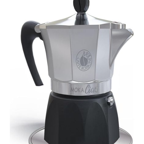 Caffè Borbone Moka Ciao con cápsulas ESE de 44 mm compatible con inducción y 3 tazas (1/5)