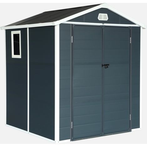 Casetta da giardino in plastica, struttura in alluminio, 3.65m²
