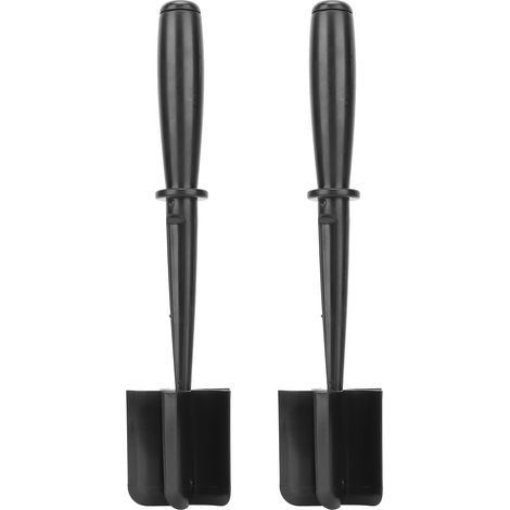 Hachoir à viande résistant à la chaleur avec poignée ergonomique en nylon, presse-viande hachée pour poulet, pommes de terre, hamburgers, noir, lot de 2 (1/5)