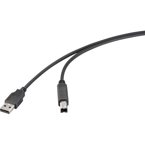 Trywise Câble USB USB 2.0 USB-A mâle, USB-B mâle 0.50 m noir RF-6830424 W935953 (1/2)