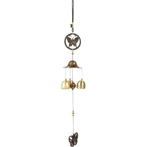 Bardusch - Carillon éolien en métal en forme de papillon, cloches d\'église, carillons éoliens, décoration suspendue pour porte et fenêtre (1/4)