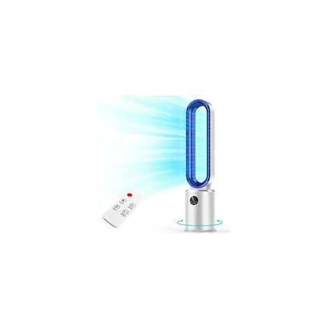 Ventilateur colonne sans pales à LED, doté de 24 réglages de vitesse, d'une oscillation grand angle à 60° et d'un fonctionnement silencieux (1/5)