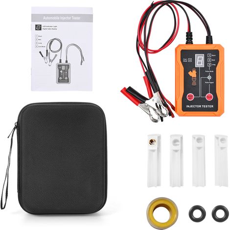 Ortviai Testeur et Nettoyeur Universel d'Injecteurs Essence – 8 Modes Impulsionnels, 4 Adaptateurs, Protection Court-Circuit (1/5)
