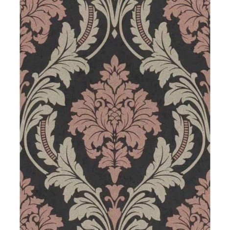 Rasch Glittered Damask Wallpaper Vinyl Extra Washable Paste The Wall (1/4)