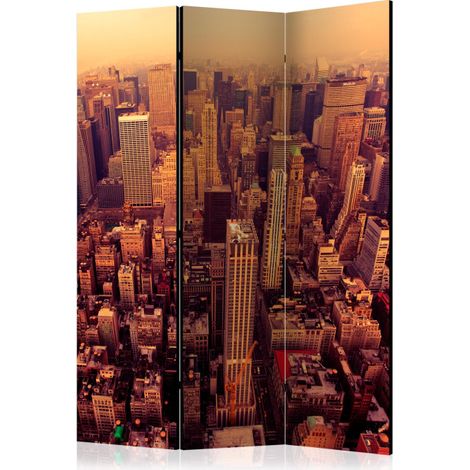Paravent 3 Volets "Bird Eye View of Manhattan, New York" 135x172cm (1/2)