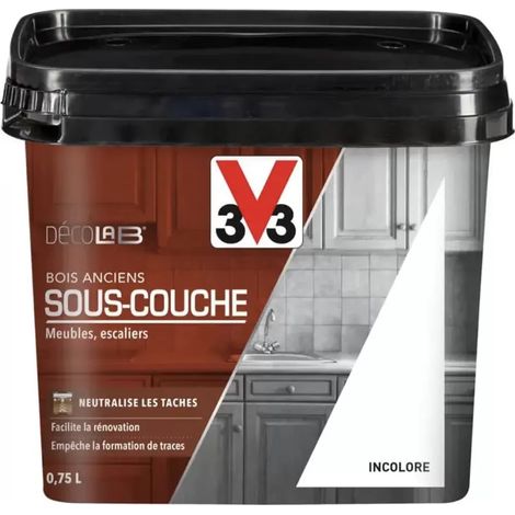Sous-couche Bois anciens V33 DécoLAB Incolore 0,75 L