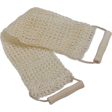Gant de toilette exfoliant, serviette de douche, grand gant de toilette portable, longue brosse nettoyante pour le dos (1/5)